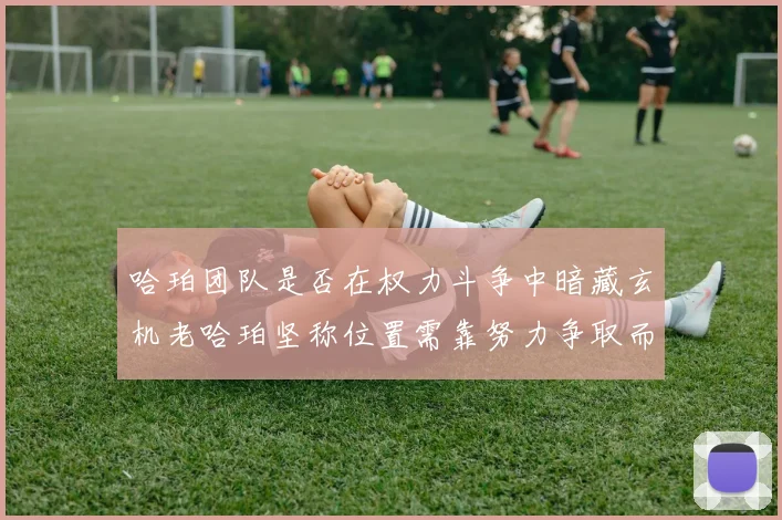 哈珀团队是否在权力斗争中暗藏玄机老哈珀坚称位置需靠努力争取而非索要